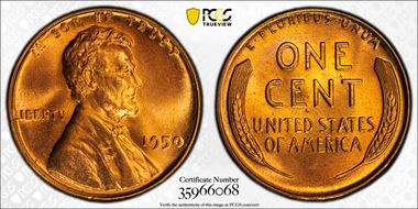 1950 1C MS67RD