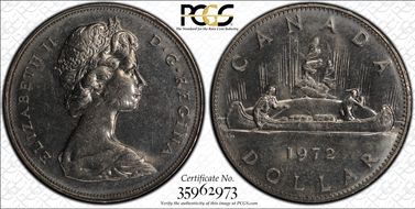 1972 $1 Voyageur MS64