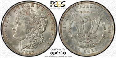 1887/6-O $1 MS63
