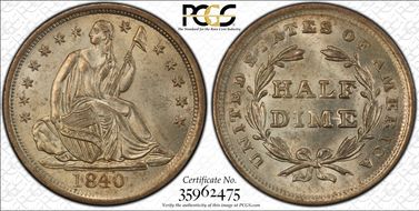 1840 H10C No Drapery MS65