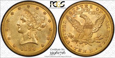 1894-O $10 MS61