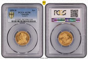 1898-M Sov S-3875 AU58