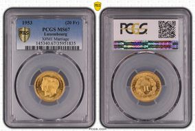 1953 (20 Fr) X-M1 Marriage  Au MS67