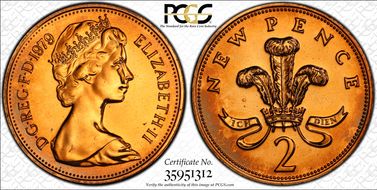 1979 2p S-C1 New Pence PR67RD
