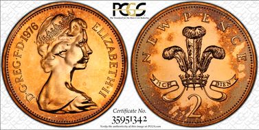 1976 2p S-C1 New Pence PR67RD