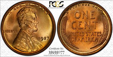 1927 1C MS67+ RD