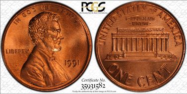 1991 1C MS67RD