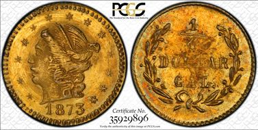 1873 G25C BG-817 MS63