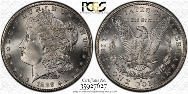 1889-S $1 MS66+