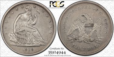 1839 50C No Drapery XF40