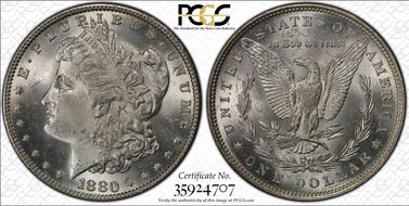 1880 $1 MS65