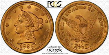 1898 $2.50 MS66+