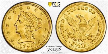 1906 $2.50 MS67+