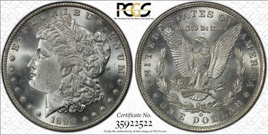 1890-O $1 MS64