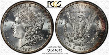 1881-S $1 MS66+