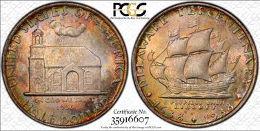 1936 50C Delaware MS67+