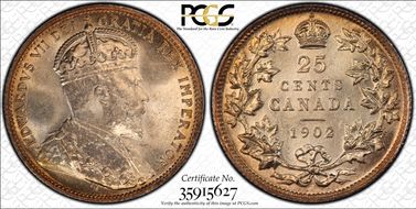 1902 25C MS65