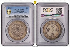 (1908)34 $1 LM-465 Cld. Conn. XF45