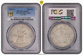 1913-A Piastre Lec-294 AU53