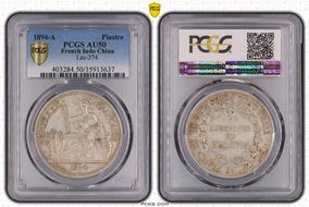 1894-A Piastre Lec-274 AU50