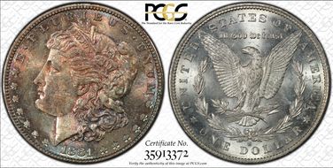 1881-S $1 MS62