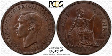 1945 1D S-4114 MS64BN