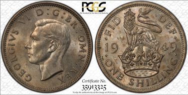 1949 Shil S-4108 English Rev MS62