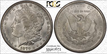 1879-CC $1 VAM 3, Capped Die MS64