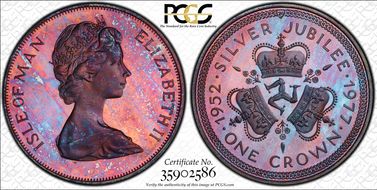 1977 Crown Silver Jubilee/Ag KM-41a PR67