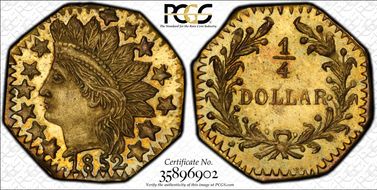 1852 25C BG-799V MS64