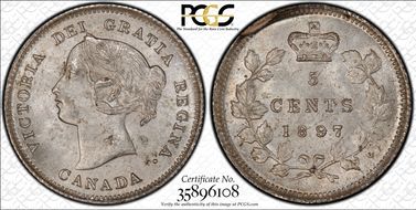 1897 5C Narrow / Wide 8 MS64