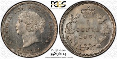 1897 5C Wide 8 MS64+