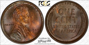 1909 VDB 1C MS66BN