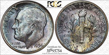 1954 10C MS66