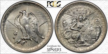 1935 50C Texas MS65