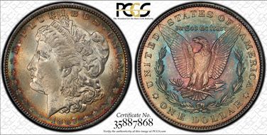 1887 $1 MS64