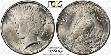 1925 $1 MS63