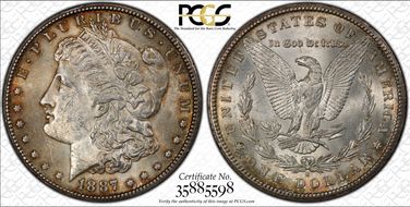 1887-S $1 MS61