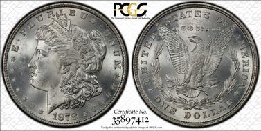 1878 8TF $1 MS65