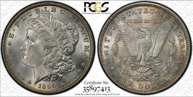 1890 $1 MS64