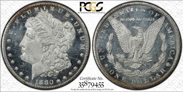 1880-CC $1 VAM 6, 8/Low 7 MS64DMPL