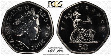 2002 50p S-H8 MS68