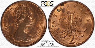 1976 2p S-C1 New Pence MS63RB