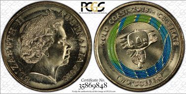 2018 $2 Commonwealth Games Borobi the Koala MS66