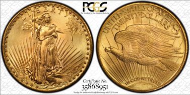 1927 $20 MS66+