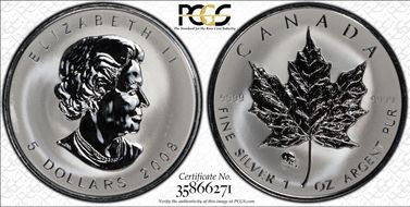 2008 $5 ML Rat Privy SP65