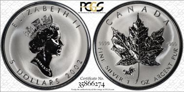 2002 $5 ML Horse Privy SP66