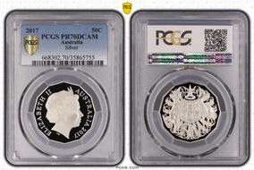 2017 50C Silver PR70DCAM