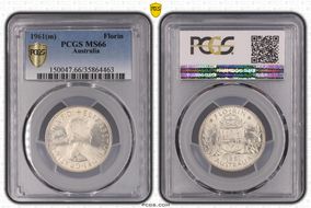 1961(m) Florin MS66