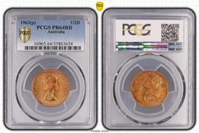 1963 Y. (p) 1/2D PR64RD